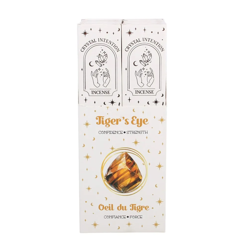 12 Packs of Native Soul Crystal Intentions Incense with Tiger's Eye Chips - Image 3