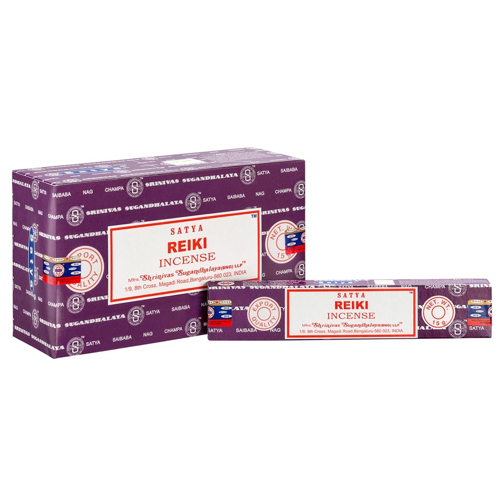 Set of 12 Reiki Incense Sticks by Satya Set of 12 Reiki Incense Sticks by Satya