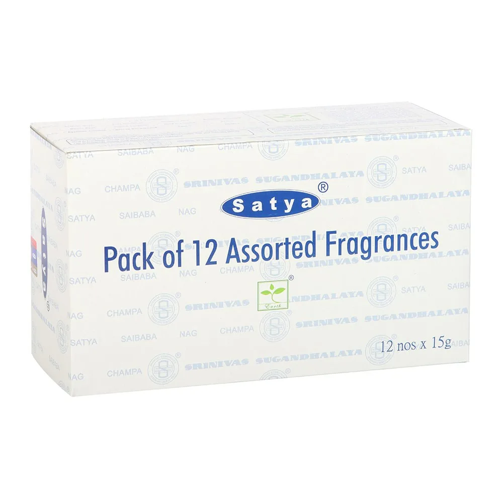 Set of 12 Assorted Fragrance Incense Sticks by Satya (12/50) - Image 2