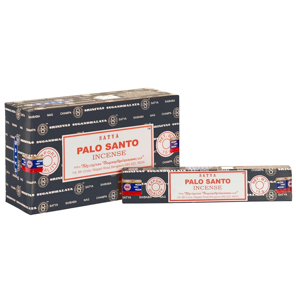 Set of 12 Palo Santo Incense Sticks by Satya Set of 12 Palo Santo Incense Sticks by Satya