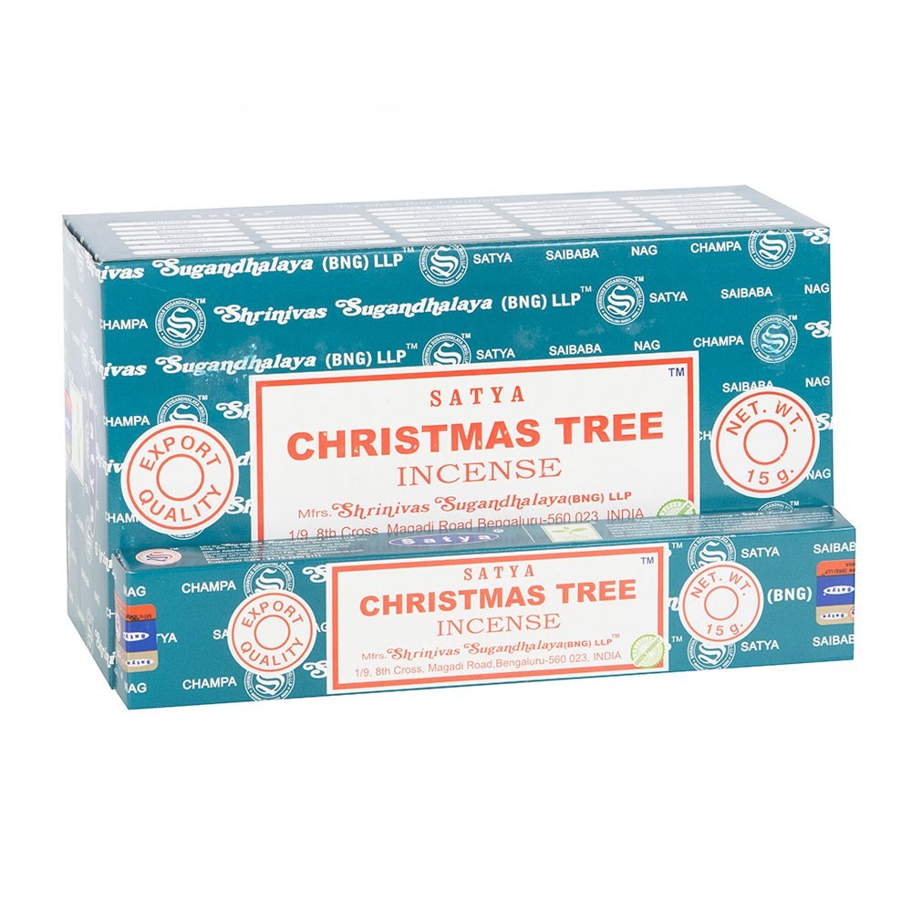 Set of 12 Christmas Tree Incense Sticks by Satya Set of 12 Christmas Tree Incense Sticks by Satya