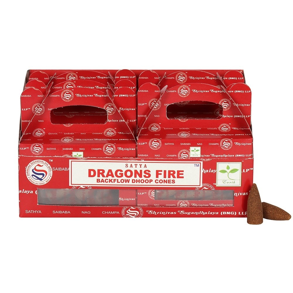 Set of 6 Dragons Fire Backflow Dhoop Cones by Satya Set of 6 Dragons Fire Backflow Dhoop Cones by Satya