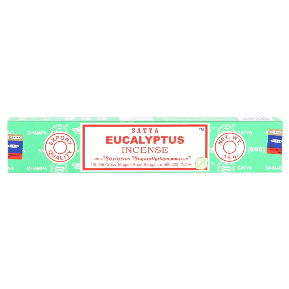 Set of 12 Eucalyptus Incense Sticks by Satya (12/50) - Image 2