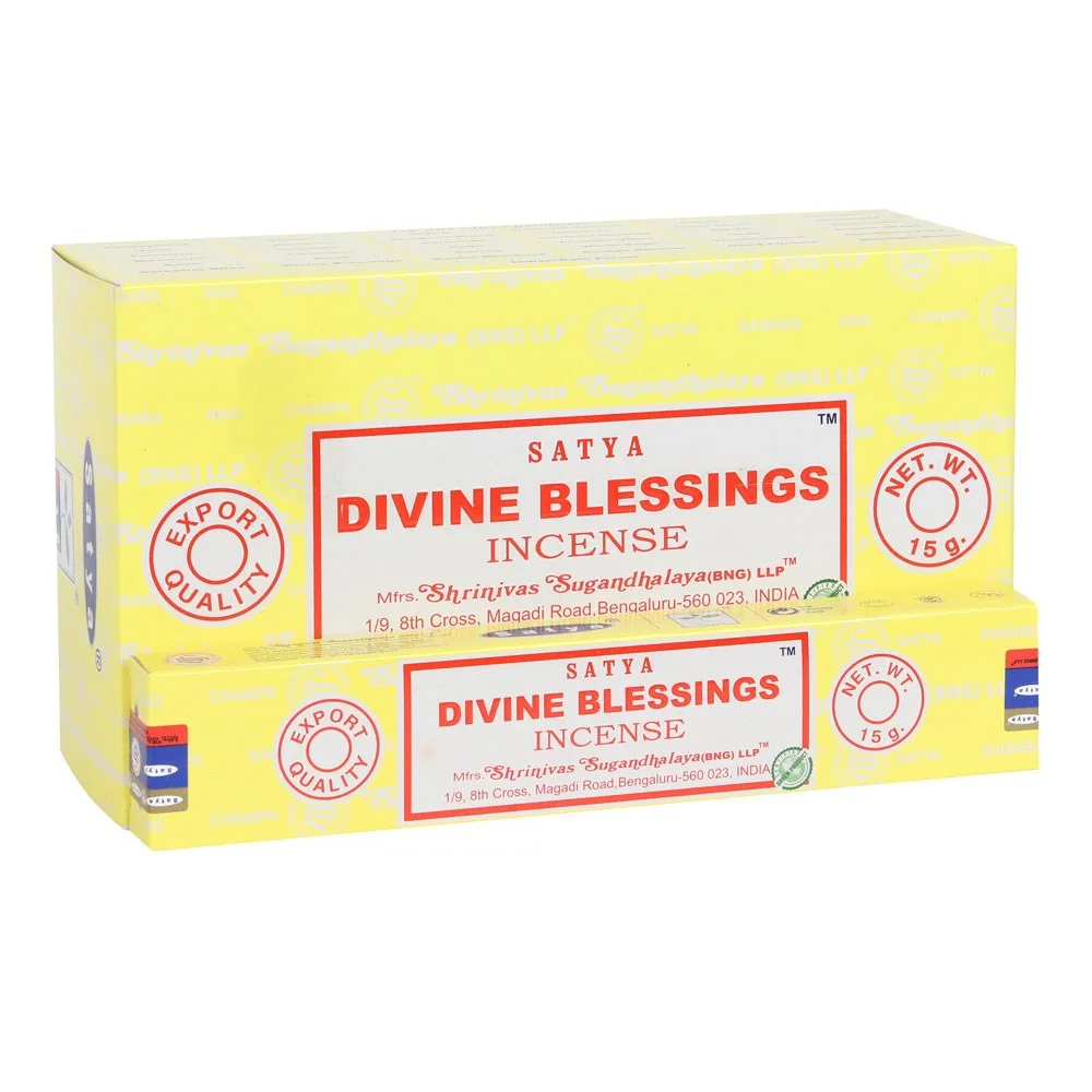 Set of 12 Satya Divine Blessings Incense Sticks Set of 12 Satya Divine Blessings Incense Sticks