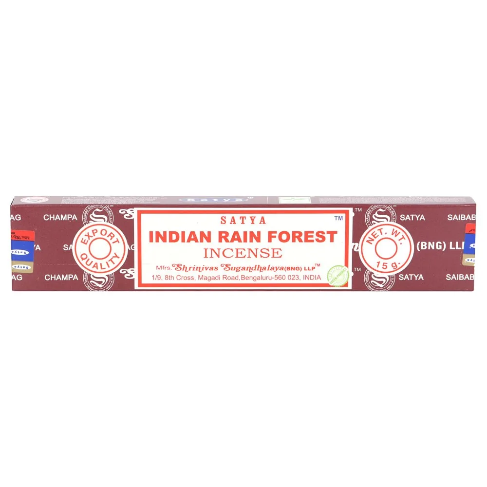 Set of 12 Indian Rain Forest Incense Sticks by Satya (12/50) - Image 2