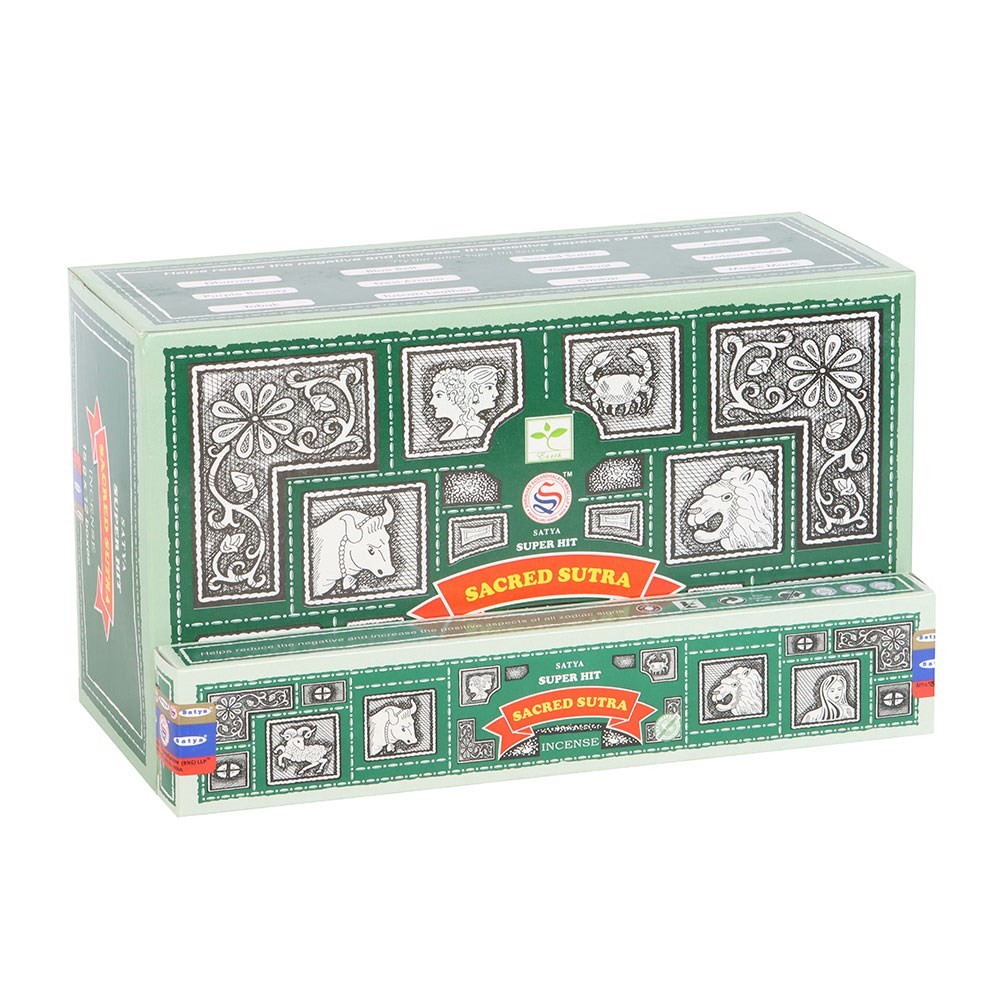 Set of 12 Satya Superhit Sacred Sutra Incense 15g