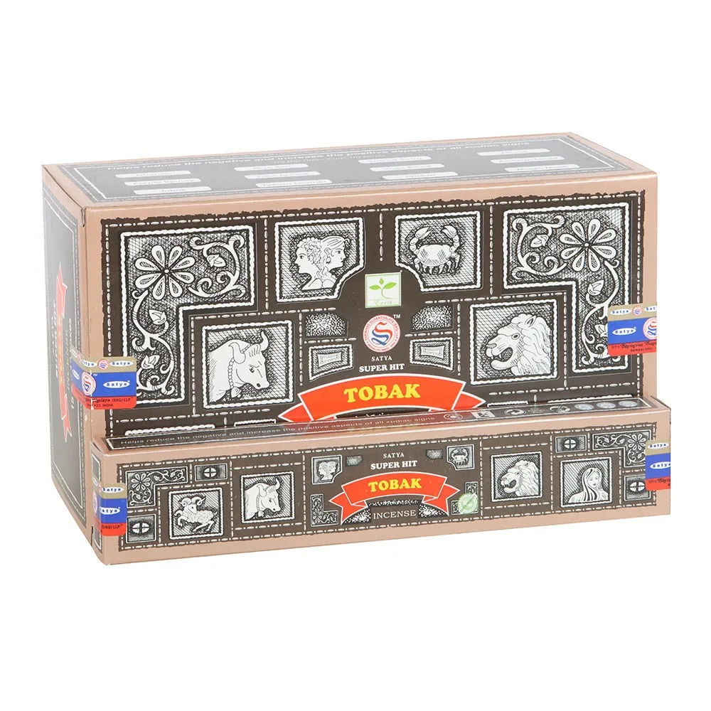 Set of 12 Satya Superhit Tobak Incense 15g Set of 12 Satya Superhit Tobak Incense 15g