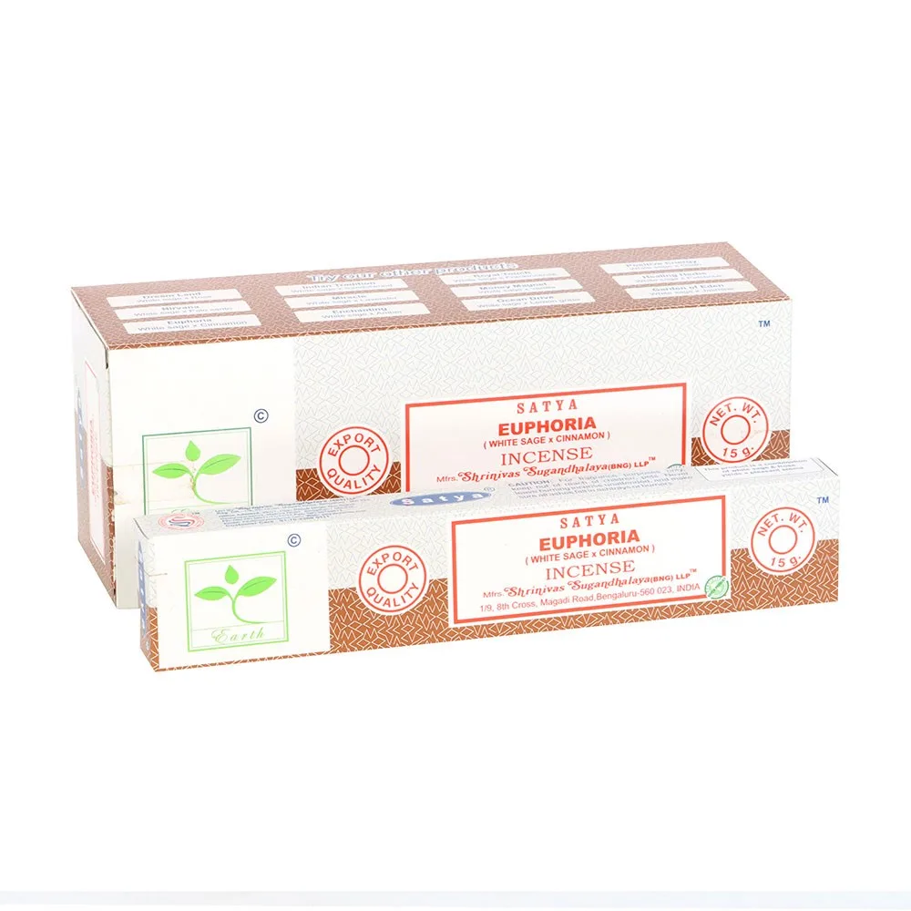 Set of 6 Earth Satya Euphoria Incense Set of 6 Earth Satya Euphoria Incense