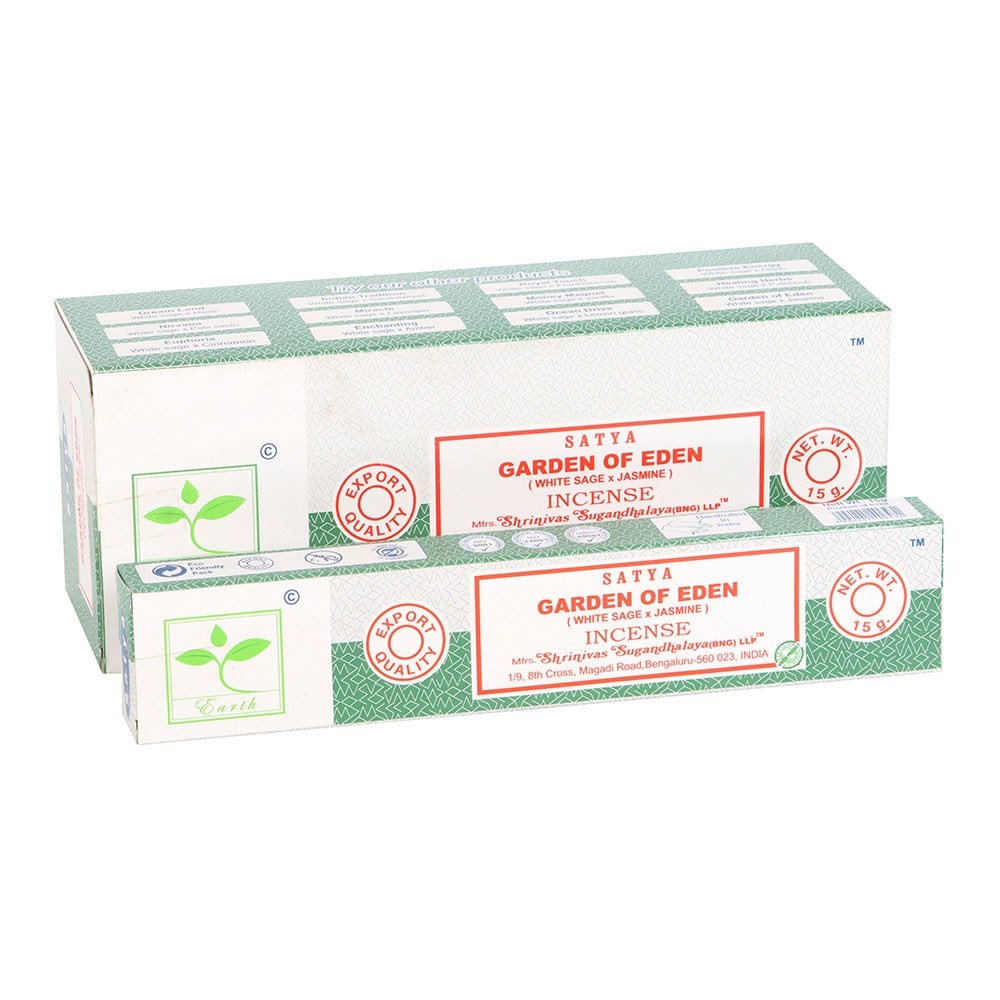 Set of 6 Earth Satya Garden of Eden Incense