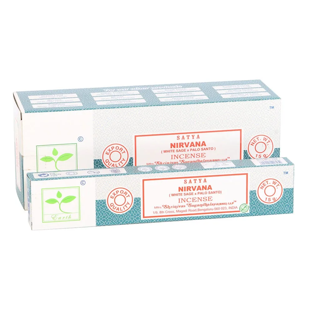 Set of 6 Earth Satya Nirvana Incense Set of 6 Earth Satya Nirvana Incense
