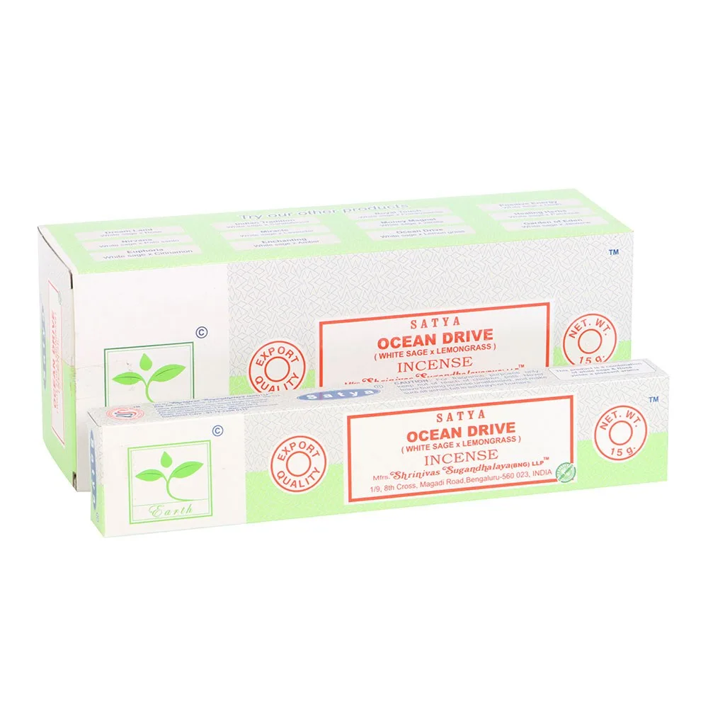 Set of 6 Earth Satya Ocean Drive Incense Set of 6 Earth Satya Ocean Drive Incense