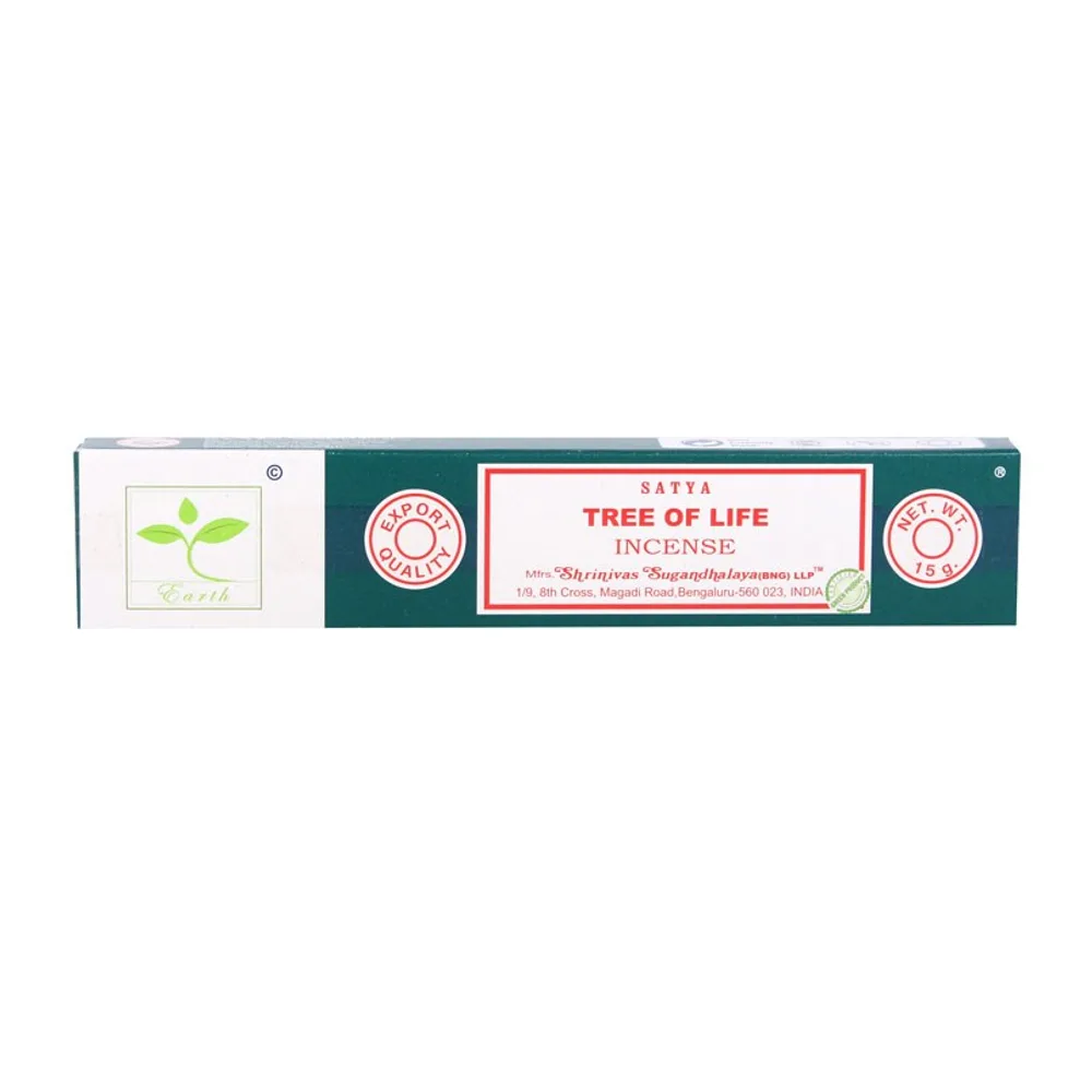 6 Packs of Tree of Life Earth Incense by Satya - Image 2