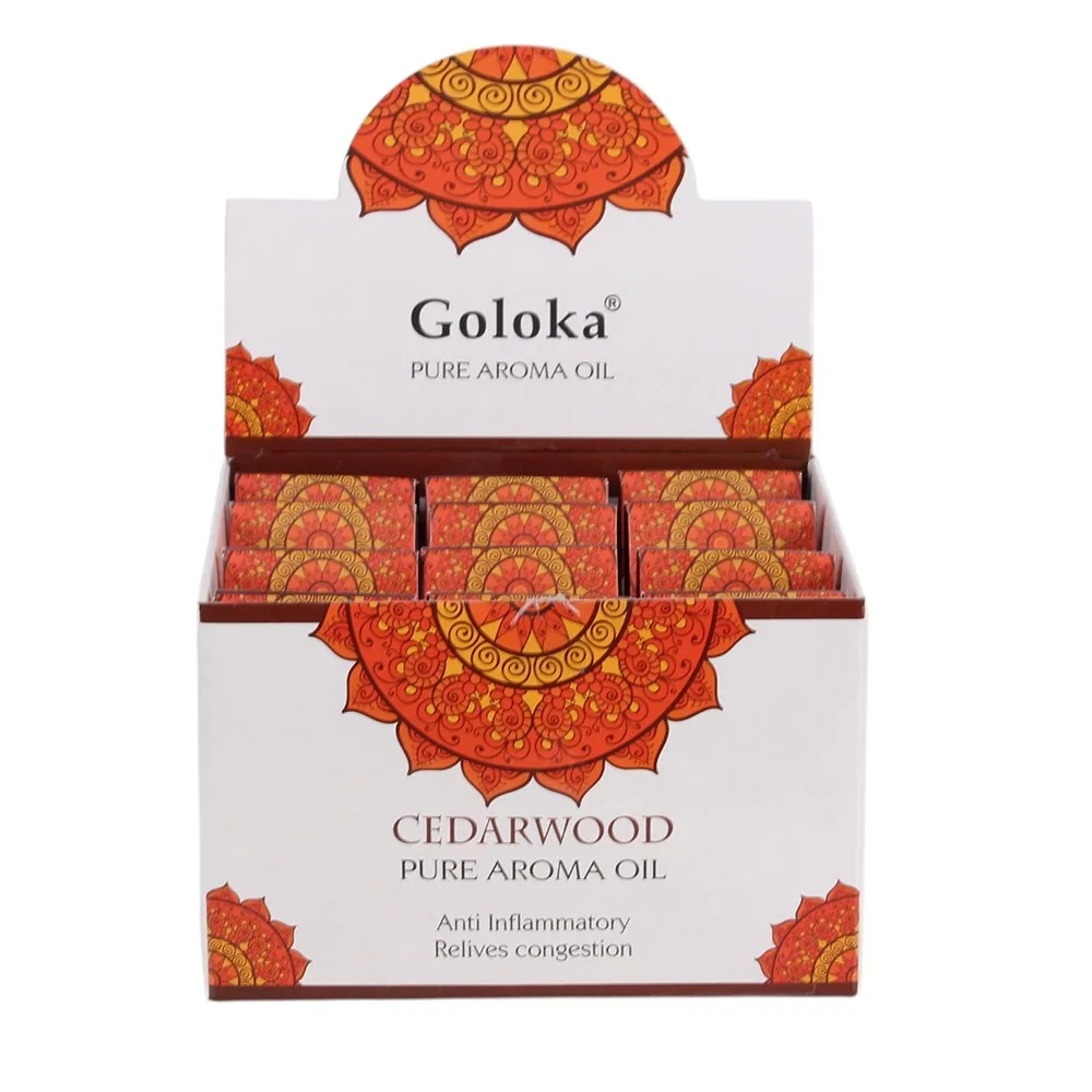 Set of 12 Goloka Cedarwood Fragrance Oils Set of 12 Goloka Cedarwood Fragrance Oils